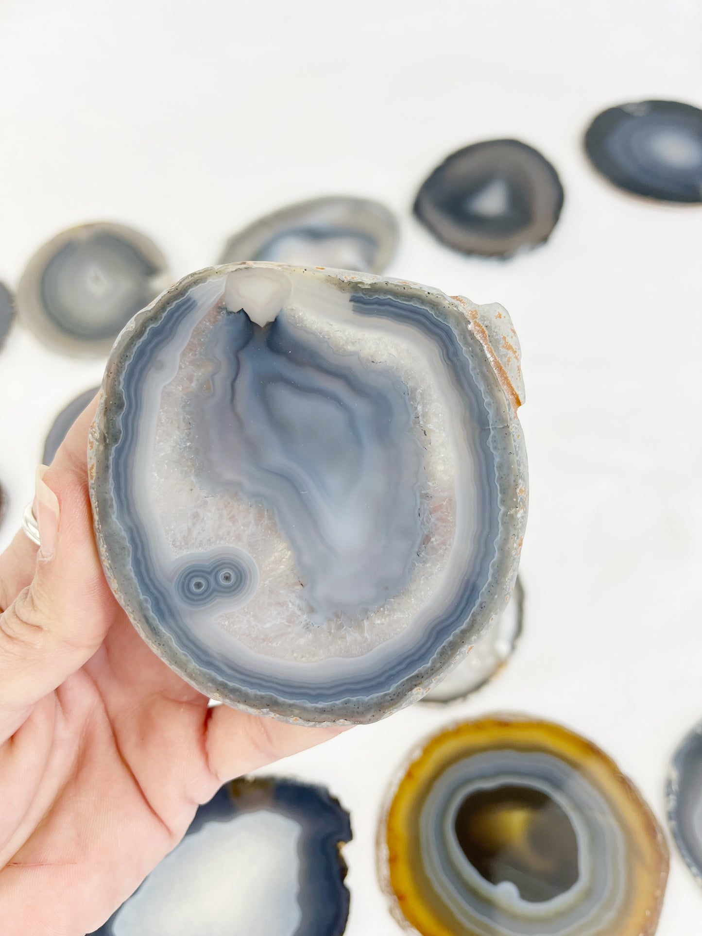 AGATE SLICE STONED AND SAGED CRYSTAL SHOP AUSTRALIA