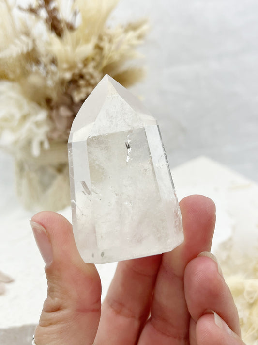 CLEAR QUARTZ GENERATOR, STONED AND SAGED AUSTRALIA